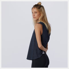 Relentless Cinched Back Graphic Tank-Women | New Balance