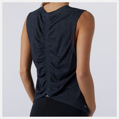 Relentless Cinched Back Graphic Tank-Women | New Balance