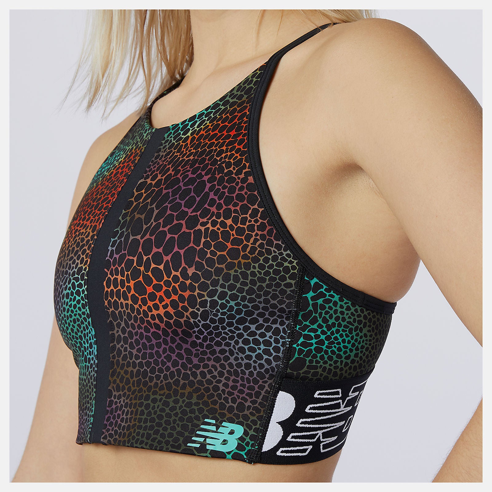 Relentless Printed Crop Top-Women | New Balance