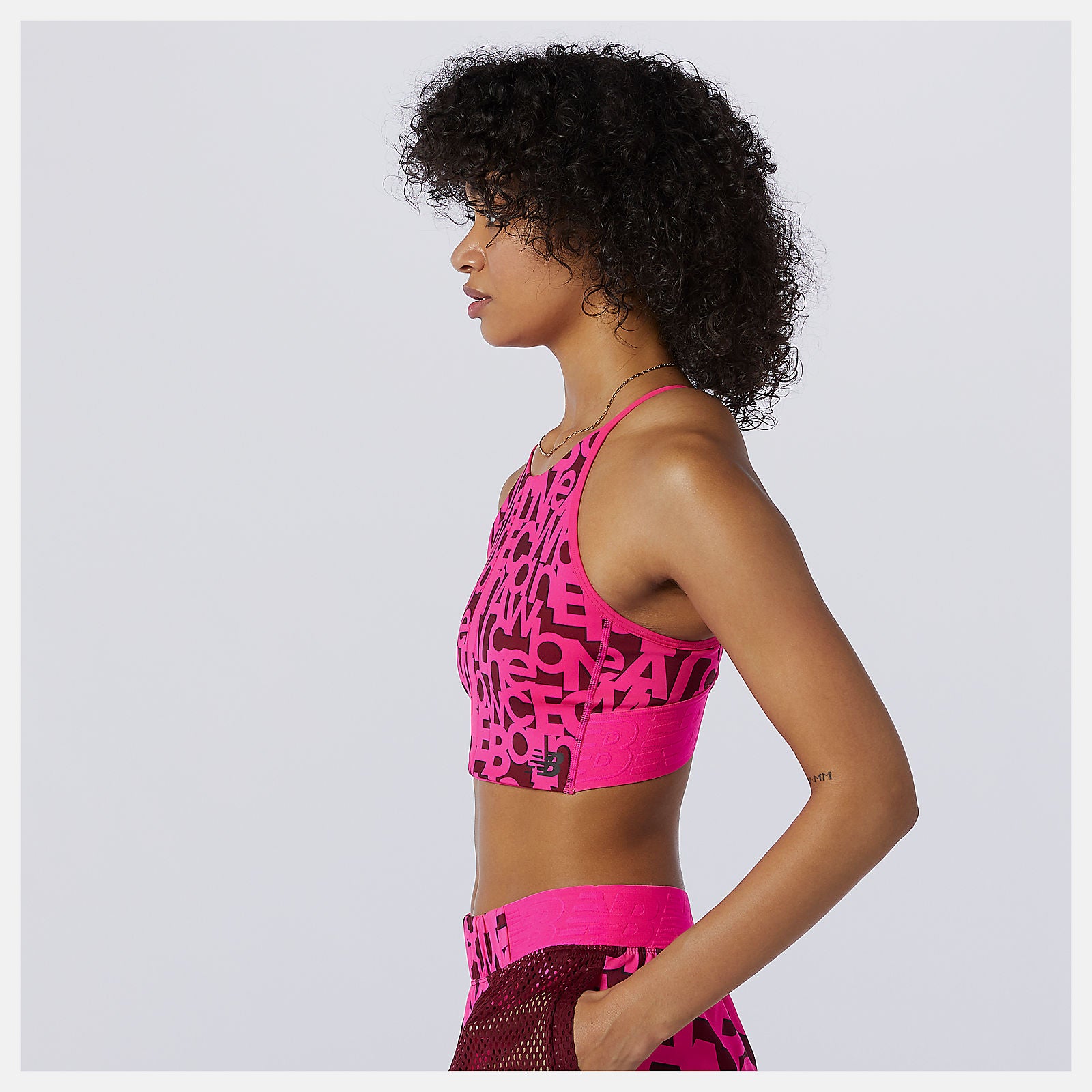 Relentless Printed Crop Top-Women | New Balance