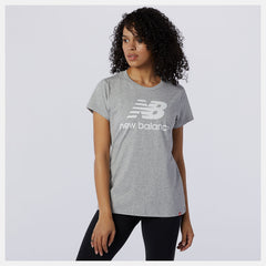 Essentials Stacked Logo Tee-Women | New Balance