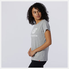 Essentials Stacked Logo Tee-Women | New Balance