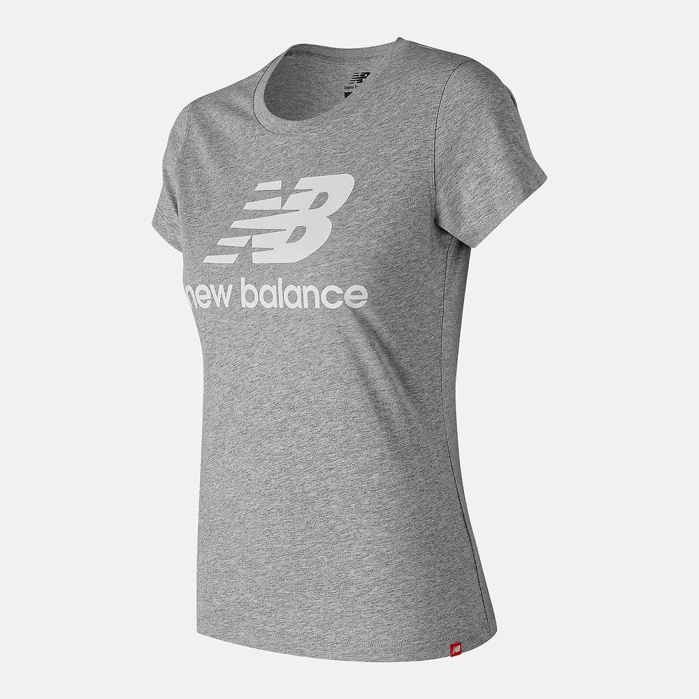 Essentials Stacked Logo Tee-Women | New Balance