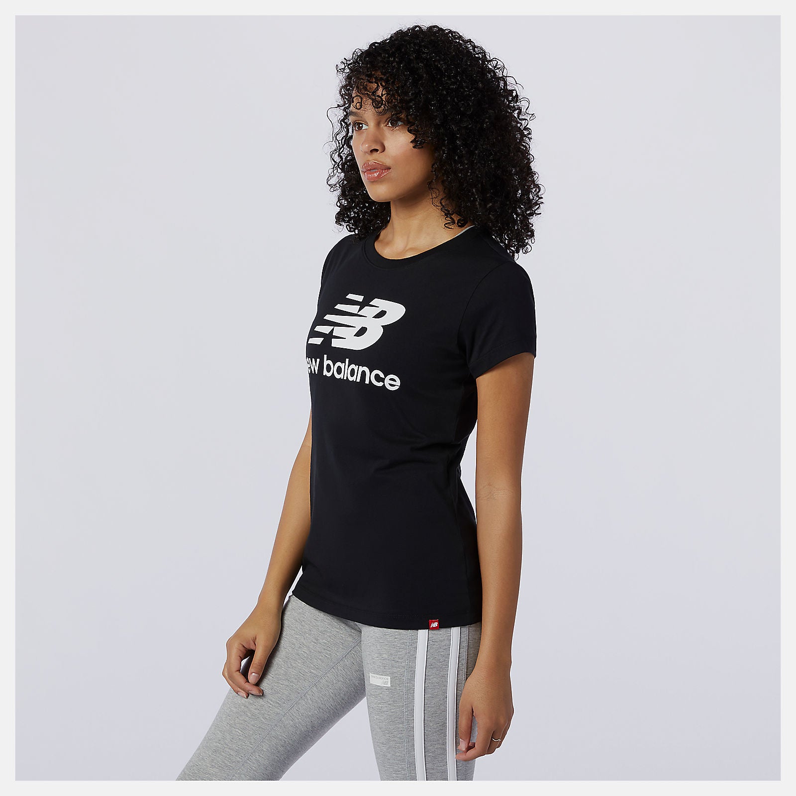 Essentials Stacked Logo Tee-Women | New Balance