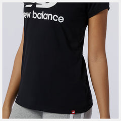 Essentials Stacked Logo Tee-Women | New Balance