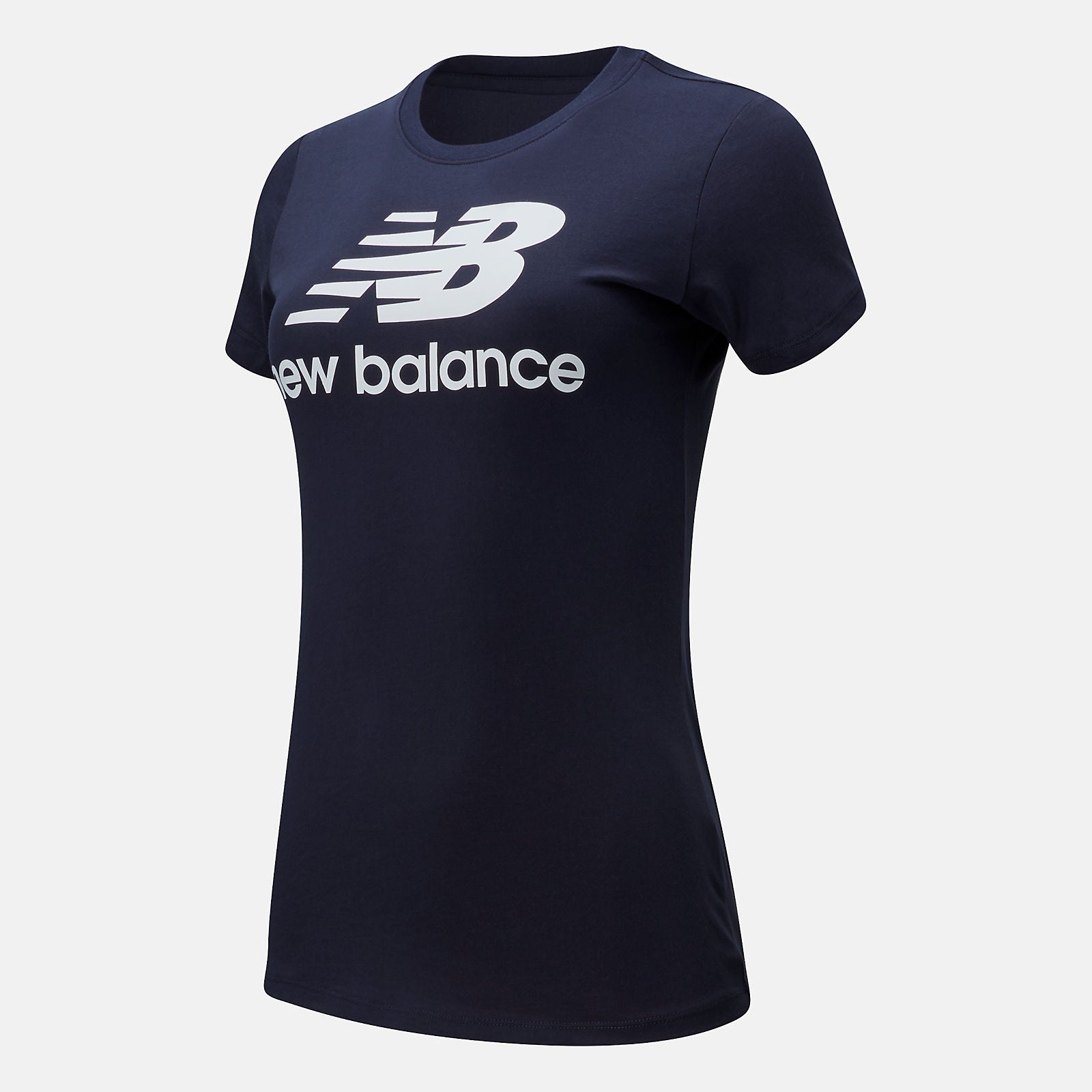 Essentials Stacked Logo Tee-Women | New Balance