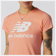 Essentials Stacked Logo Tee-Women | New Balance