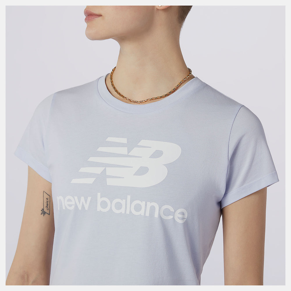 Essentials Stacked Logo Tee-Women | New Balance