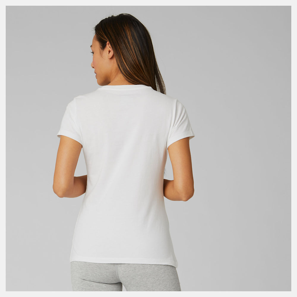 Essentials Stacked Logo Tee-Women | New Balance